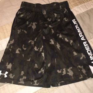 Youth Camo under armour shorts